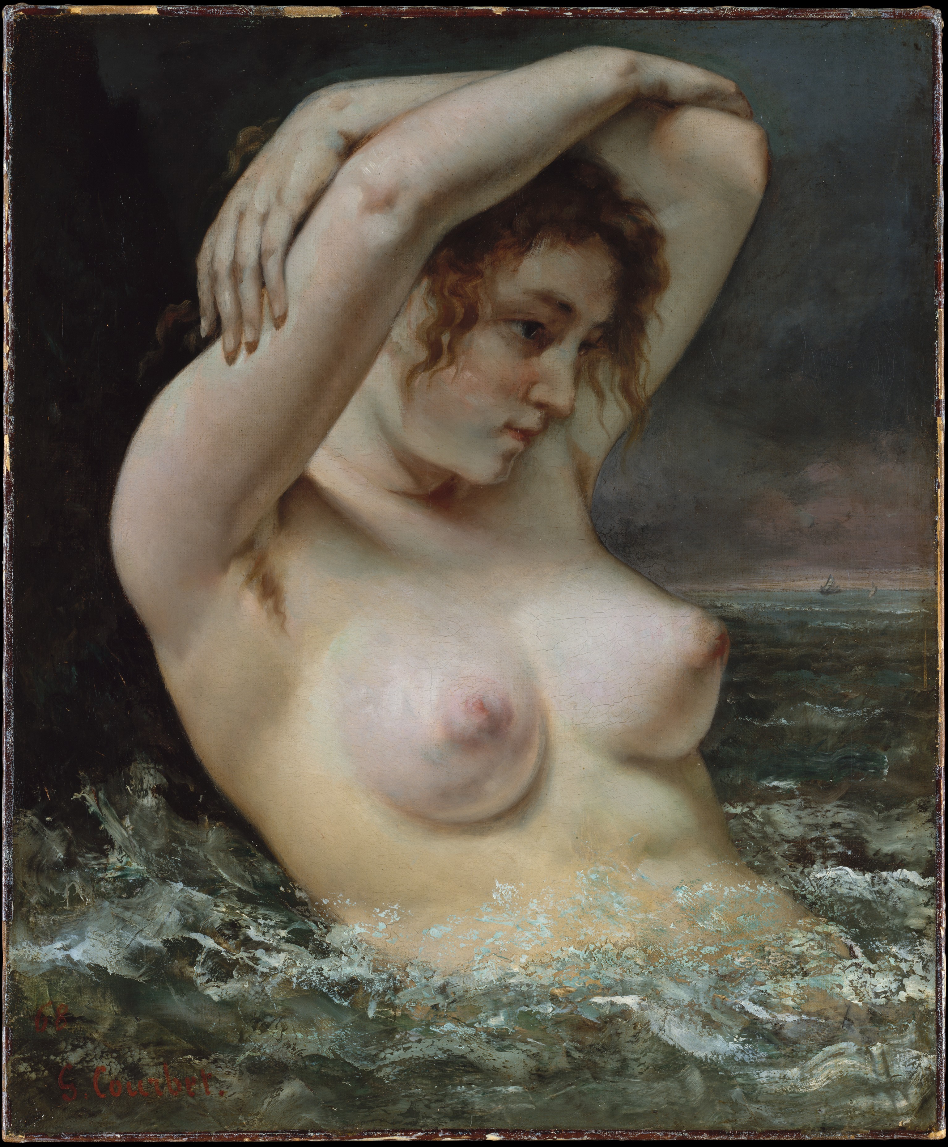  La Femme à la vague, Gustave Courbet, 1868