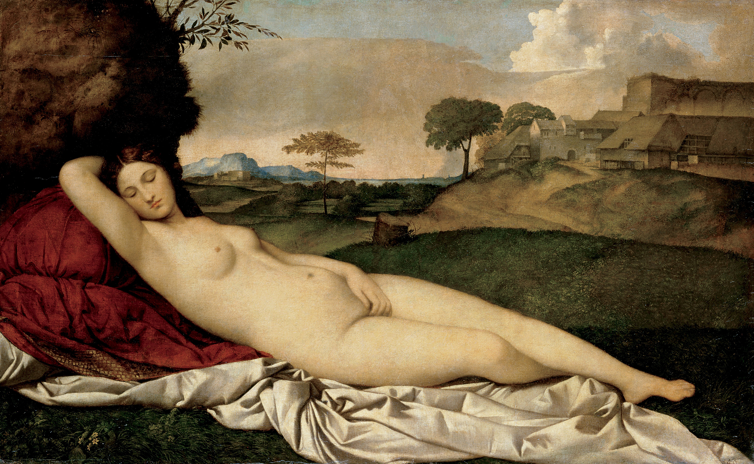 Peinture Venus endormie de Girogione